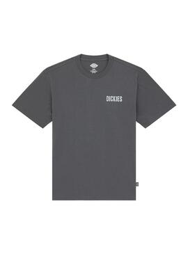 Camiseta Hombre Dickies Wolfhurst Gris Oscuro