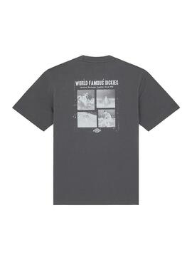 Camiseta Hombre Dickies Wolfhurst Gris Oscuro