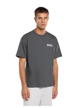 Camiseta Hombre Dickies Wolfhurst Gris Oscuro