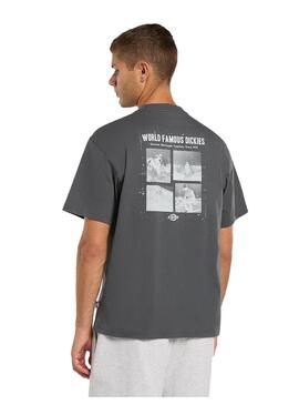 Camiseta Hombre Dickies Wolfhurst Gris Oscuro
