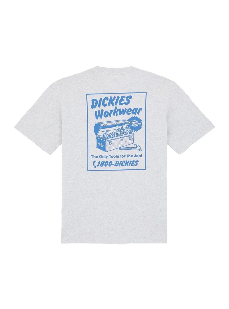Camiseta Hombre Dickies Dry Ridge Gris Azul