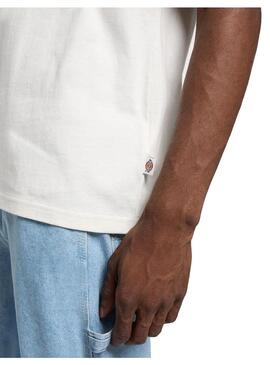 Camiseta Hombre Dickies Drt Ridge Blanca Roja