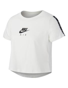 Camiseta Niña Nike Air Ree Crop Blanca