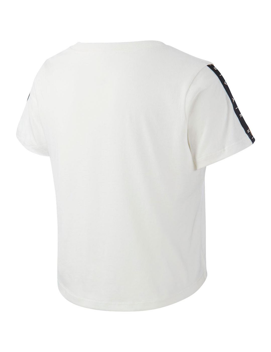 Camiseta Niña Nike Air Ree Crop Blanca