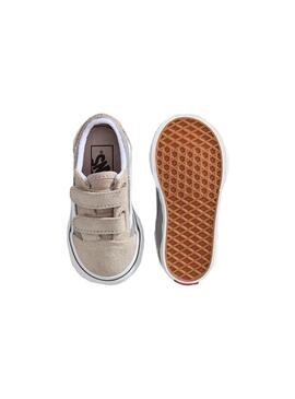 Zapatilla Baby Vans Old Skool V 2Tne Gris
