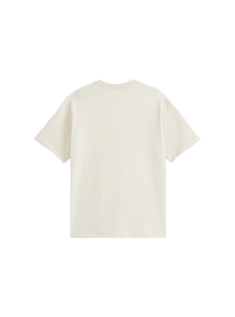 Camiseta Hombre Vans Left Chest II Beige