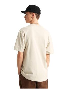 Camiseta Hombre Vans Left Chest II Beige