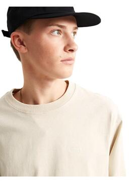 Camiseta Hombre Vans Left Chest II Beige