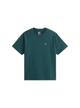 Camiseta Hombre Vans Left Chest II Verde Oscuro