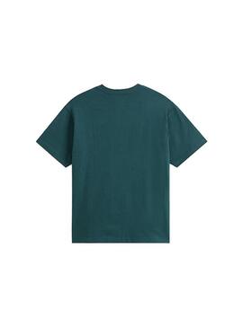 Camiseta Hombre Vans Left Chest II Verde Oscuro