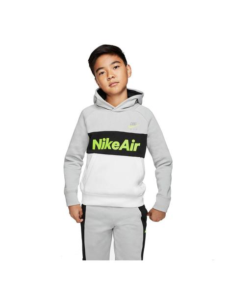 Suadera Niño Nike Air Po Gris/Negra/Fosforita