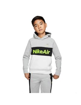 Suadera Niño Nike Air Po Gris/Negra/Fosforita