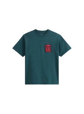 Camiseta Hombre Vans Strech Verde