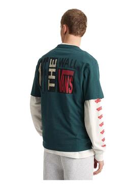 Camiseta Hombre Vans Strech Verde