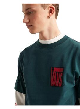 Camiseta Hombre Vans Strech Verde