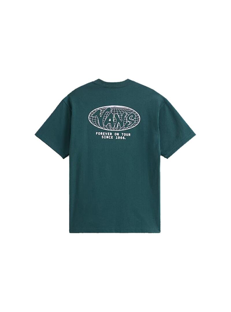 Camiseta Hombre Vans World Tour Loose Verde