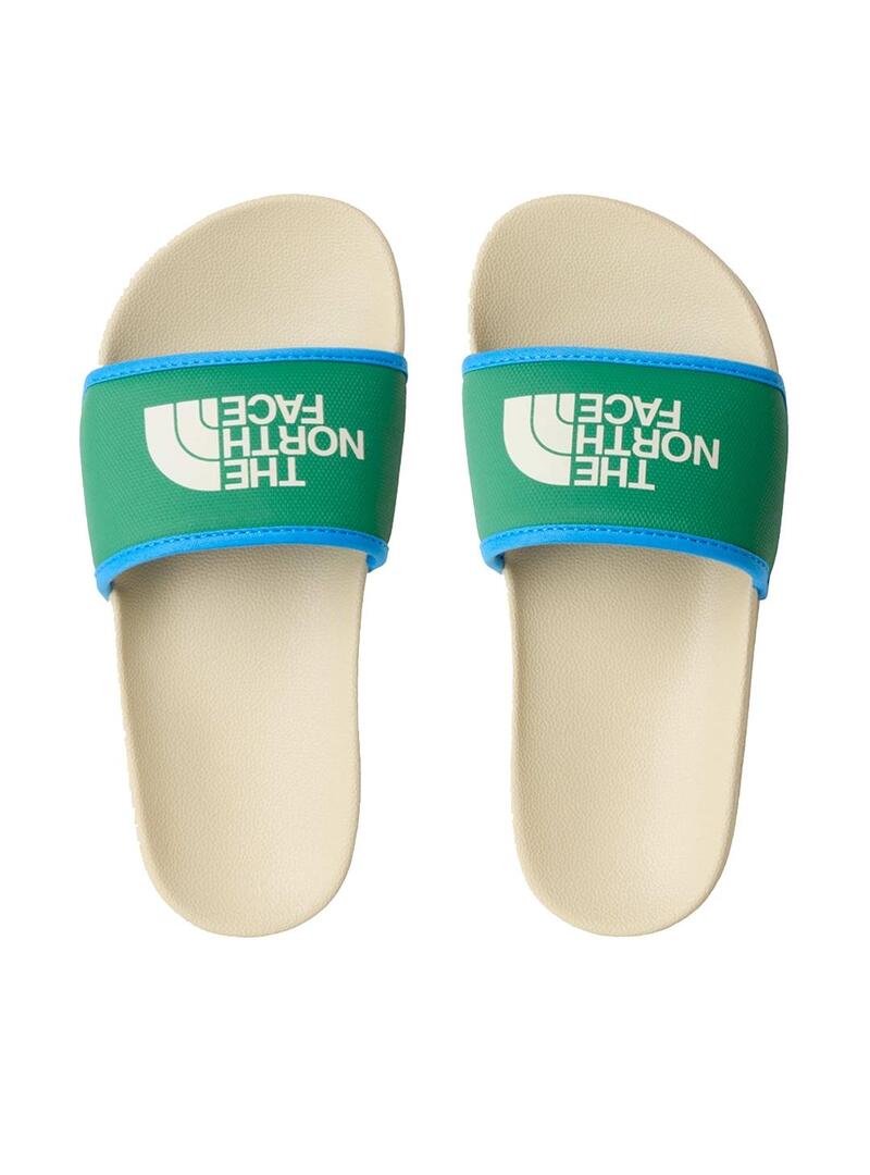 Chancla Niño/a The North Face Base Camp III Verde Azyl Crema