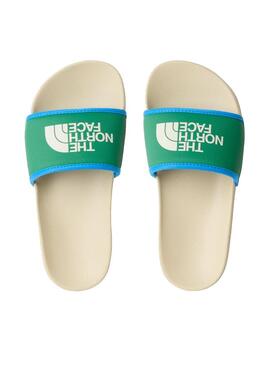 Chancla Niño/a The North Face Base Camp III Verde Azyl Crema