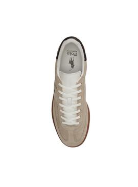 Zapatilla Hombre Ralph Lauren Bedford Beige Marron