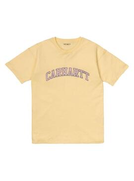 Camiseta Mujer Carhartt WIP Princeton Amarilla