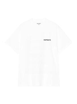 Camiseta Hombre Carhartt WIP Archive Lines Blanco