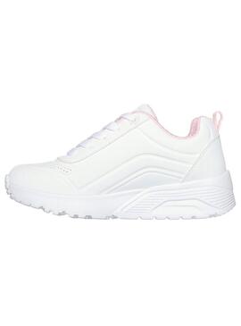 Zapatilla Niña Skechers Uno Lite Blanco