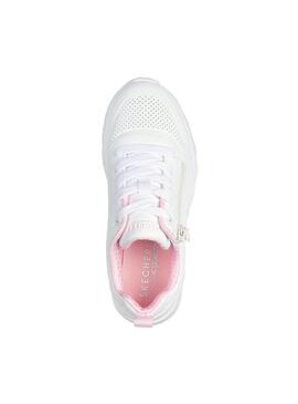 Zapatilla Niña Skechers Uno Lite Blanco