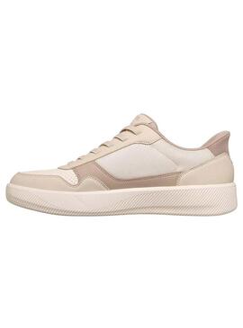 Zapatilla Hombre Skechers Arch Fit Slip In Beige