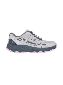 Zapatilla Mujer Skechers Hillcrest 2 Gris/Rosa