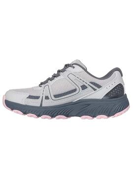 Zapatilla Mujer Skechers Hillcrest 2 Gris/Rosa