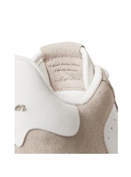 Zapatilla Hombre Ralph Lauren Masters Crt Blanca Beige