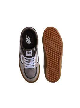 Zapatilla Hombre Vans Rowley Classic Gum Gris
