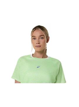 Camiseta Mujer Asics Padel Court All Over Verde