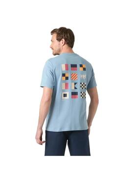 Camiseta Hombre Helly Hansen Shoreline Azul