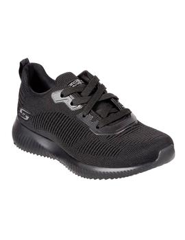 Zapatilla Mujer Skechers Bobs Squad Negro