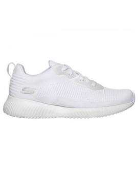 Zapatilla Mujer Skechers Bobs Squad Blanco