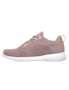 Zapatilla Mujer Skechers Bobs Squad Rosa