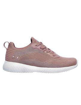 Zapatilla Mujer Skechers Bobs Squad Rosa