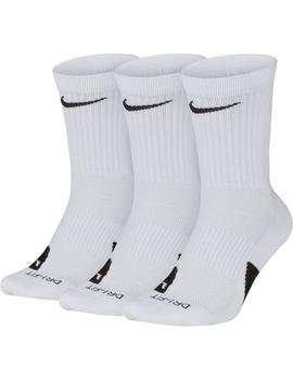 Calcetines Unisex Nike Elite Crew Blanco