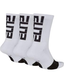 Calcetines Unisex Nike Elite Crew Blanco