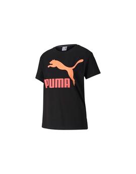 Camiseta Chica Puma Classics Logo Tee Negra