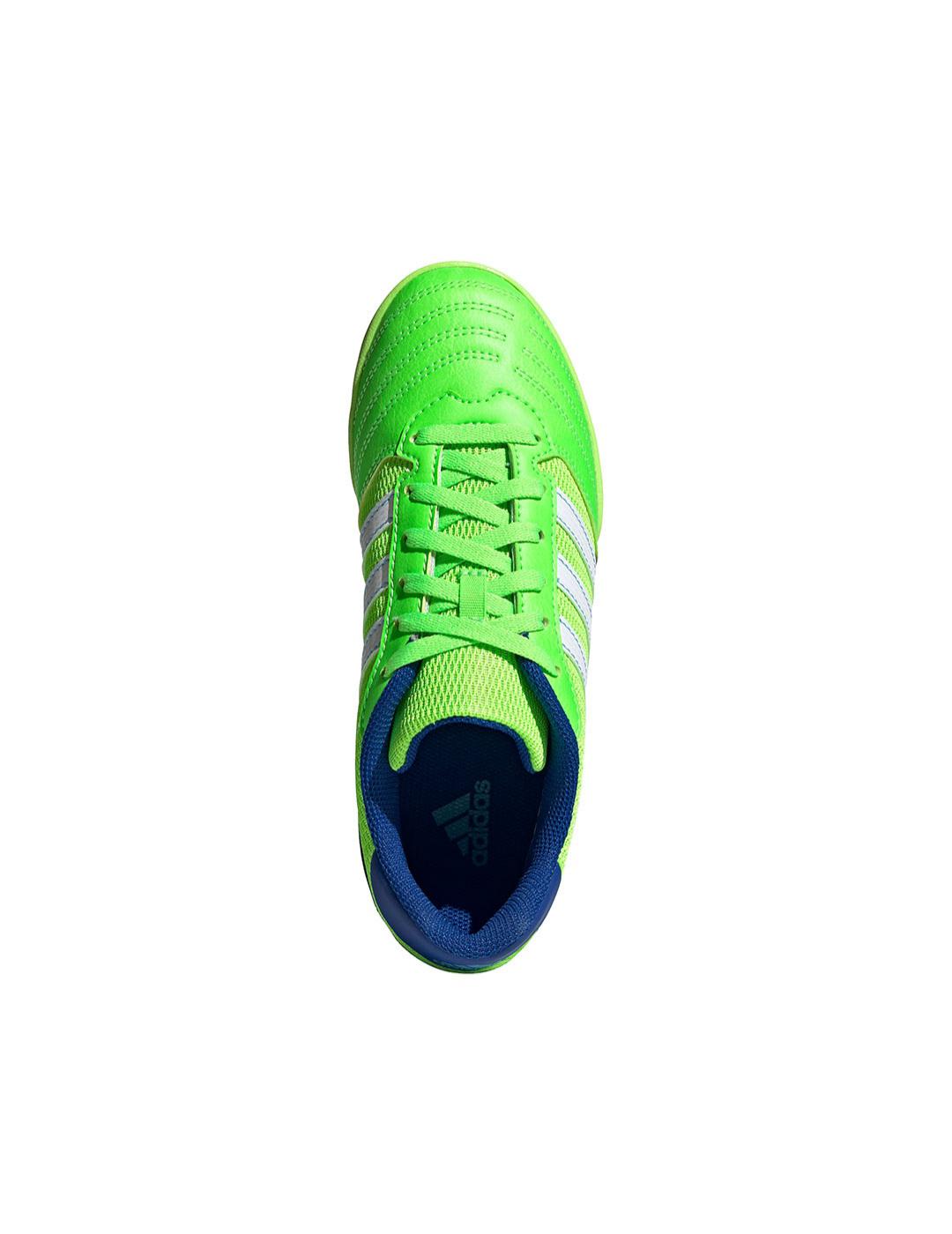 Bota Sala Junior adidas Super Sala Verde Azul
