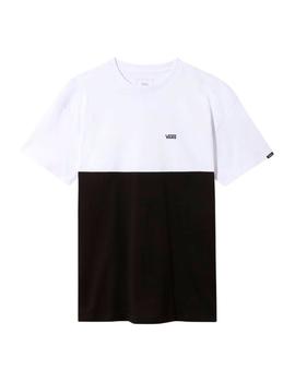 Camiseta Hombre Vans Colorblock Blanco/Negro