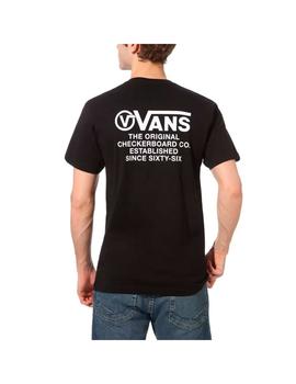 Camiseta Hombre Vans Distortion Negra