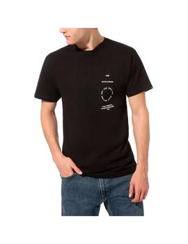 Camiseta Hombre Vans Distortion Negra