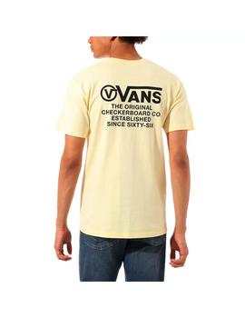 Camiseta Hombre Vans Distortion Amarilla