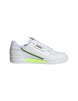 Zapatilla Junior adidas Continental 80 Blanca Fluo