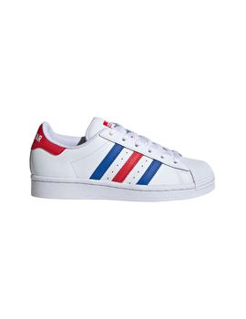 Zapatilla Unisex adidas Superstar J Rojo/Azul