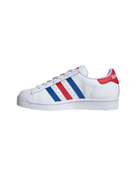 Zapatilla Unisex adidas Superstar J Rojo/Azul
