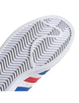 Zapatilla Unisex adidas Superstar J Rojo/Azul
